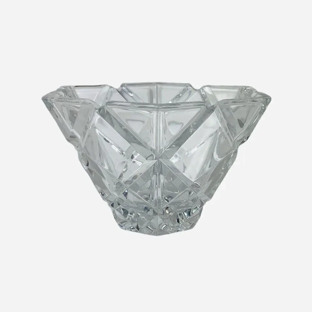 Vintage Mikasa Diamonds Crystal Hexagon 5